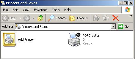 Nakon uspešno završene instalacije, pojaviće se novi virtuelni štampač "PDFCreator". On se ponaša slično kao bilo koji drugi štampač, sa tom razlikom da umesto na papir "štampa" u PDF fajl, a izlaz izgleda upravo onako kako bi izgledao da je odštampan na papiru.